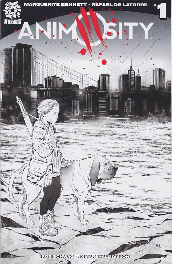 Animosity issue 1-D Blindbox Comics B&W Cover 1/100