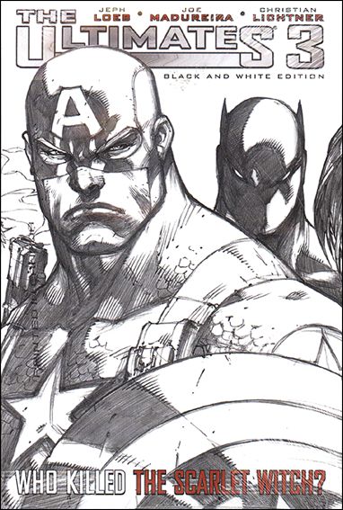 Ultimates 3 issue nn-B Direct Market Sketch Dust Jacket
