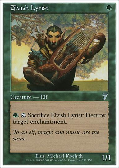 Magic the Gathering: 7th Edition (Base Set) card 241 Elvish Lyrist