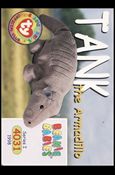 Beanie Babies Series 1 (Base Set) card 132 Tank the Armadillo