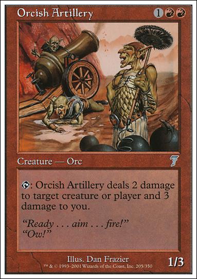 Magic the Gathering: 7th Edition (Base Set) card 205 Orcish Artillery