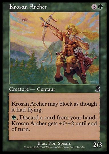Magic the Gathering: Odyssey (Base Set) card 246 Krosan Archer