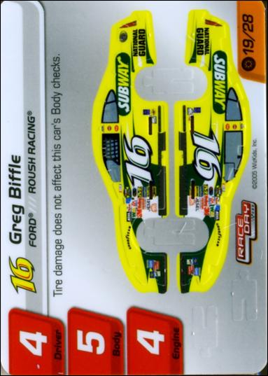 NASCAR Race Day 2005 (Base Set) card 19.1 Greg Biffle