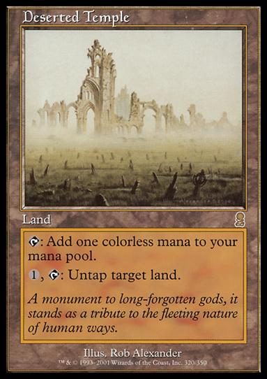 Magic the Gathering: Odyssey (Base Set) card 320 Deserted Temple