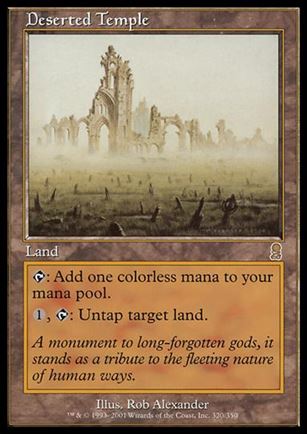 Magic the Gathering: Odyssey (Base Set) card 320 Deserted Temple
