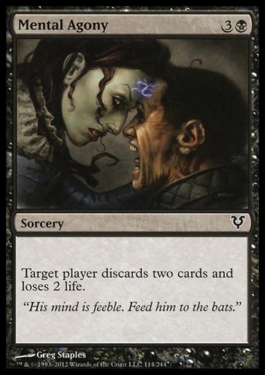 Magic the Gathering: Avacyn Restored (Base Set) card 114 Mental Agony