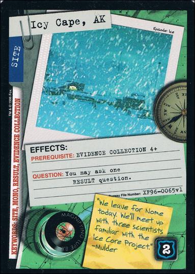 X-Files: Premiere Edition (Base Set) card XF96-0065v1 Icy Cape, AK