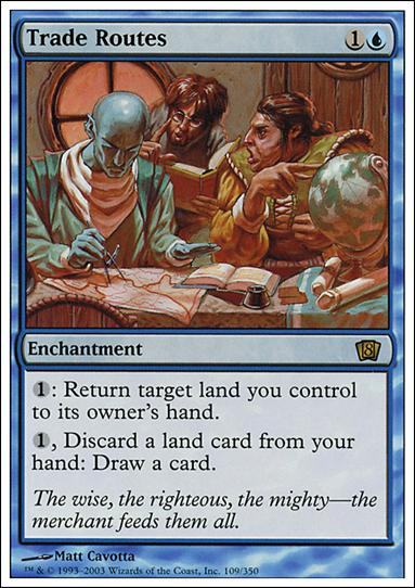 Magic the Gathering: 8th Edition (Base Set) card 109 Trade Routes