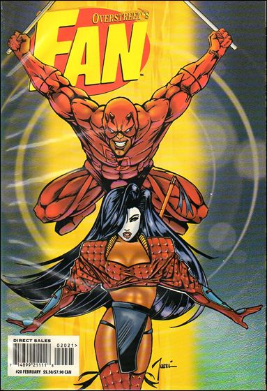Overstreet's FAN issue 20-B Billy Tucci Daredevil & Shi Cover