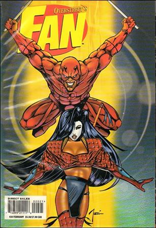 Overstreet's FAN issue 20-B Billy Tucci Daredevil & Shi Cover