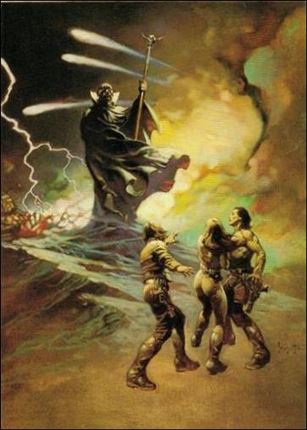 Frazetta II: The Legend Continues  (Base Set) card 66 Darkness at Time's Edge
