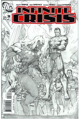 Infinite Crisis issue 3-C Jim Lee Sketch Cover (2nd Printing)