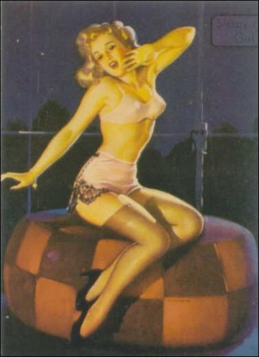 Elvgren's Calendar Pinups 2 (Base Set) card 82 Sleepy-Time