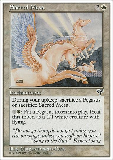 Magic the Gathering: Anthologies (Base Set) card 13 Sacred Mesa