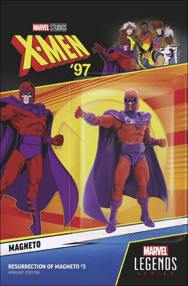 Resurrection of Magneto issue 3-C X-Men '97 Magneto Action Figure Wraparound Cover