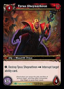 World of Warcraft: Through the Dark Portal (Base Set) card 238 Tyrus Sheynathren