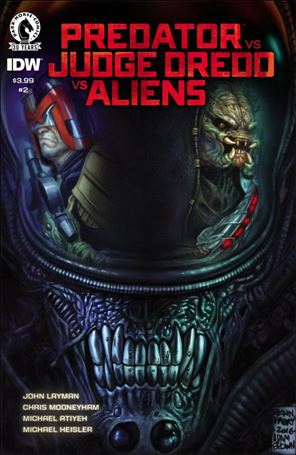 Predator vs. Judge Dredd vs. Aliens issue 2 Standard Cover