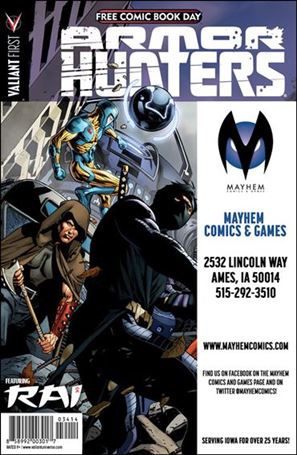Valiant FCBD 2014 Armor Hunters Special issue nn-CF Mayhem Comics & Games (Ames) Cover