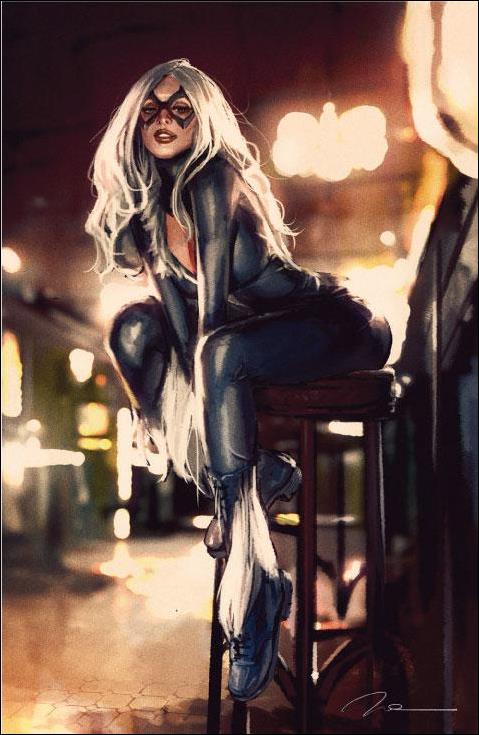 Black Cat (2019) issue 1-TI Gerald Parel Unknown Comics Virgin Cover