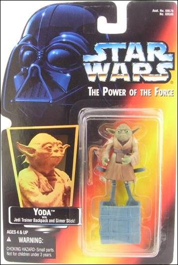 Star Wars: The Power of the Force 2 3 3/4" Basic Action Figures figure 16-B Yoda (Holofoil Sticker)