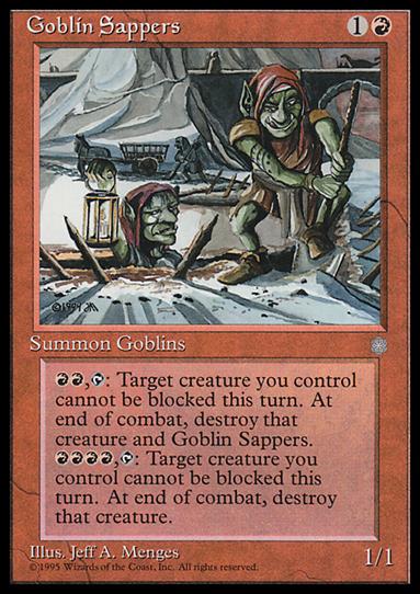 Magic the Gathering: Ice Age (Base Set) card 189 Goblin Sappers