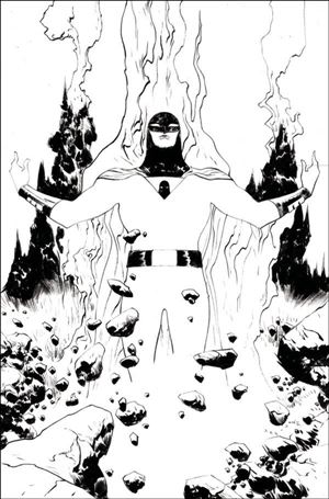 Space Ghost (2024) issue 1-Q Jae Lee 1:40 Black and White Line Art Virgin Cover