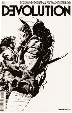 Devolution issue 5-B 1:10 Black & White Cover