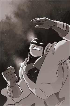 Space Ghost (2024) issue 8-K Anthony Marques B&W 1:30 Virgin Cardstock Cover