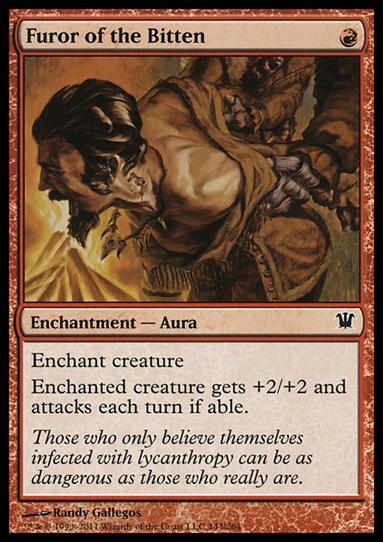 Magic the Gathering: Innistrad (Base Set) card 143 Furor of the Bitten