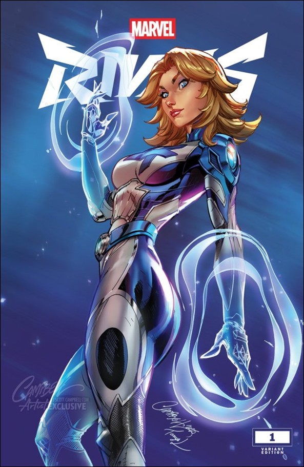 Marvel Rivals issue 1-K J. Scott Campbell Webstore "Invisible Woman" Cover
