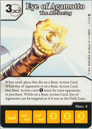 Marvel Dice Masters Doctor Strange card 13 Eye of Agamotto: The All-Seeing