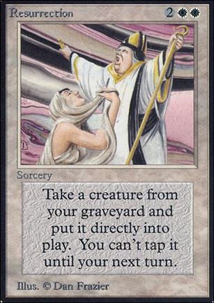 Magic the Gathering: Limited Edition Alpha (Base Set) card 34 Resurrection