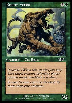 Magic the Gathering: Legions (Base Set) card 131 Krosan Vorine