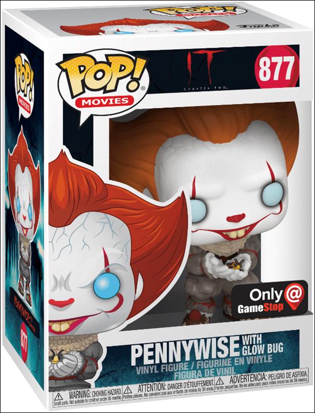 POP! Movies figure 877 Pennywise with Glow Bug GameStop Exclusive