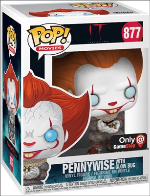 POP! Movies figure 877 Pennywise with Glow Bug GameStop Exclusive