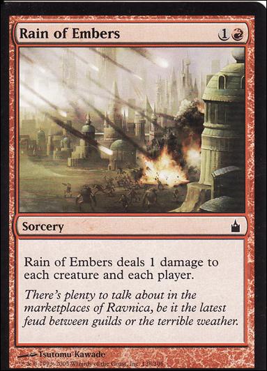 Magic the Gathering: Ravnica (Base Set)  card 138 Rain of Embers