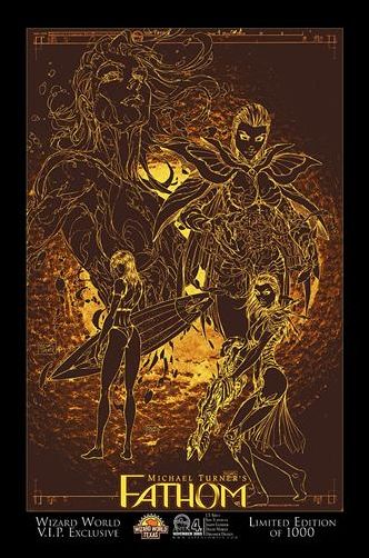 Michael Turner's Fathom (2005) issue 4-F Wizard World Texas V.I.P. Cover 1/1000