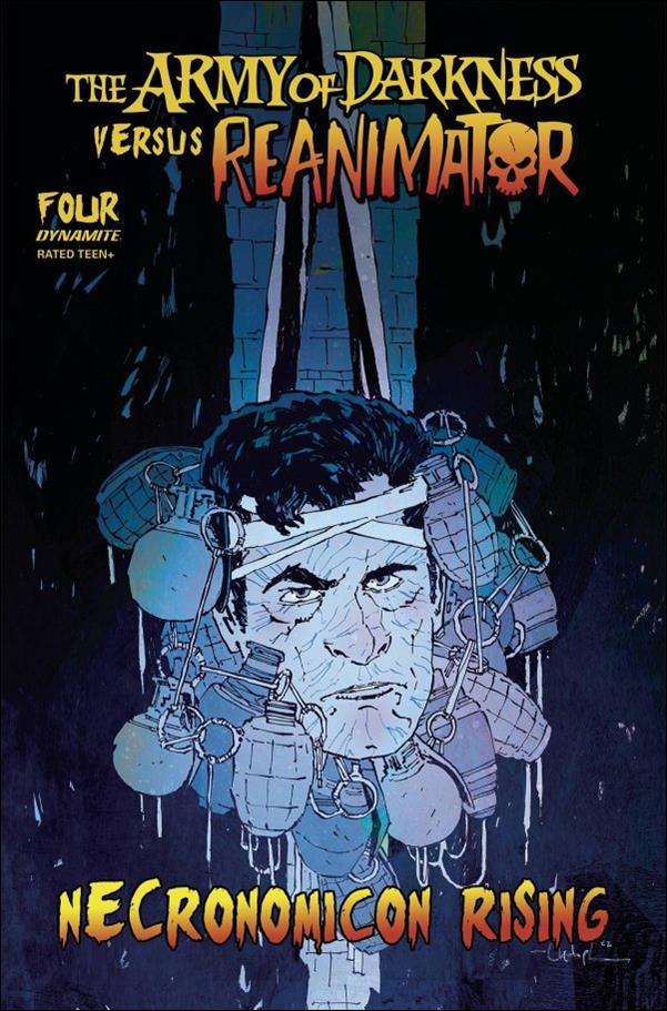 Army of Darkness vs Reanimator: Necronomicon Rising issue 4-B Christopher Mitten Cover