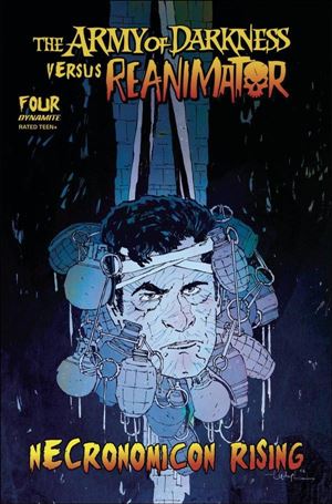 Army of Darkness vs Reanimator: Necronomicon Rising issue 4-B Christopher Mitten Cover