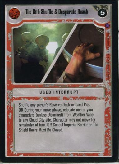 Star Wars: Reflections II: Expanding the Galaxy (Base Set) card 124 The Bith Shuffle & Desperate Reach