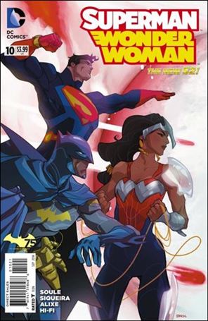 Superman/Wonder Woman issue 10-D Karl Kerschl Batman 75th Anniversary Cover