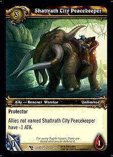 World of Warcraft: March of the Legion (Base Set) card 252 Shattrath City Peacekeeper