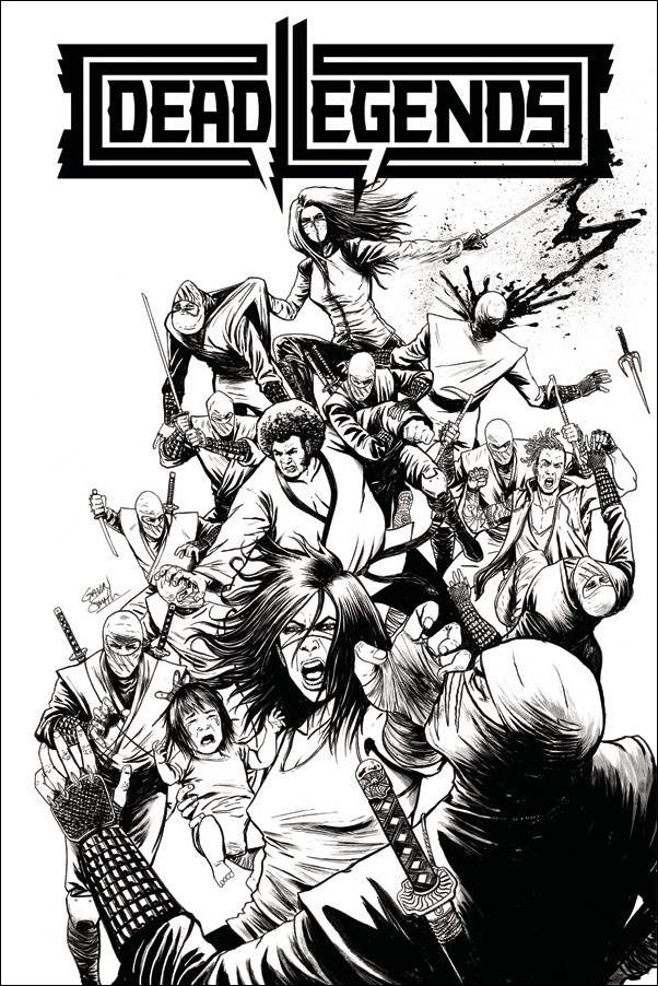 Dead Legends II issue 1-B 1:10 Black & White Cover