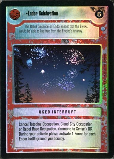 Star Wars: Endor Limited (Foil Subset) card 15 Endor Celebration