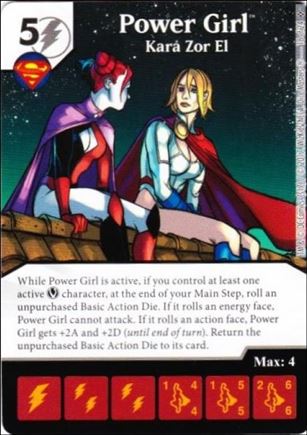 DC Comics Dice Masters Harley Quinn card 18 Power Girl: Kara Zor El