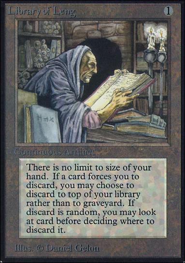 Magic the Gathering: Limited Edition Alpha (Base Set) card 258 Library of Leng