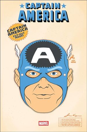 Captain America (2025) issue 3-D James Kerigan Retro Halloween Mask Cover