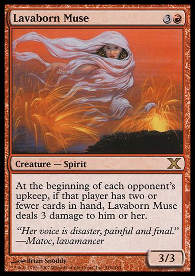 Magic the Gathering: 10th Edition (Base Set) card 216 Lavaborn Muse