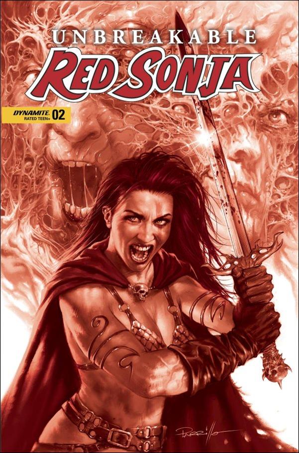Unbreakable Red Sonja issue 2-G Lucio Parrillo 1:10 Tint Cover