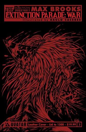 Extinction Parade: War issue 3-F Leather Cover 1/1500